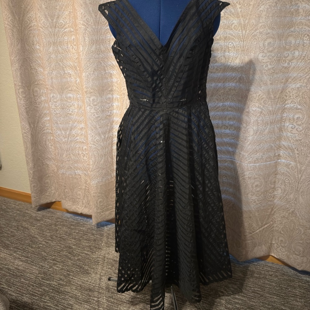 Vintage Elegant Black Evening Dress